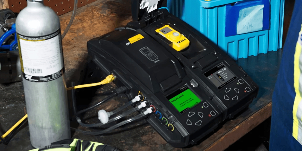 Portable Gas Detector bump test & Calibration Dock